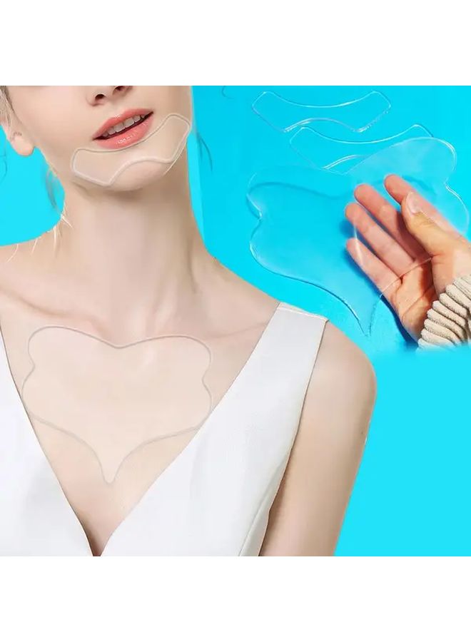 Transparent Lip Chest Patches 3pcs Smooth Light Beige Comfortable Breathable For Sleeping - Image 5